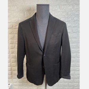 L.B.M. 1911 Mens LBM Limited Black Cotton Linen Blazer Jacket Size 50R 40R